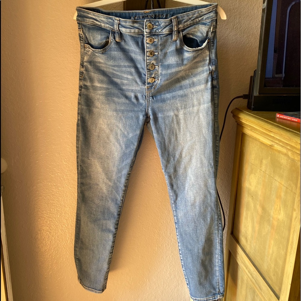 American Eagle High Rise Skinny Jeans in SHORT